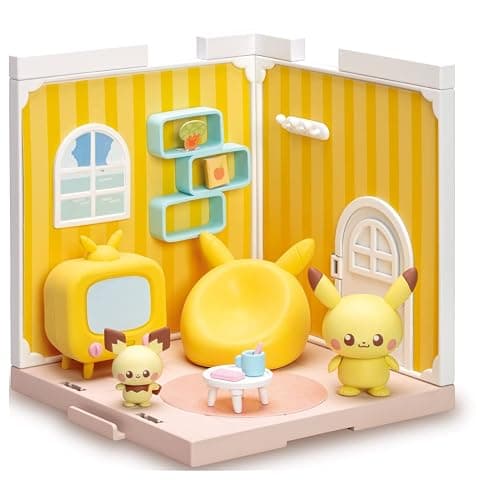 Takara Tomy Pokemon Poke Peace House Living Pikachu & Pichu - Image 1