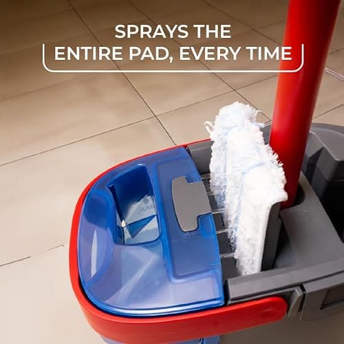 O-Cedar H2prO Flat Mop System | Quick Everyday Cleaning | Dual-Tank Fresh Water System | Machine Washable Reusable Microfiber Mop Pad | Safe on Hardwood, Tile & Vinyl Floors thumbnail 15