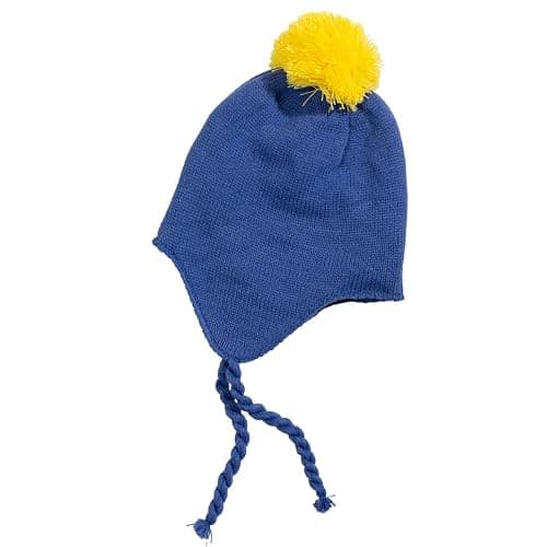 Costume Agent South Colorado Kid Craig Blue and Yellow Beanie Hat Halloween Costume Cosplay Accessory - Image 1