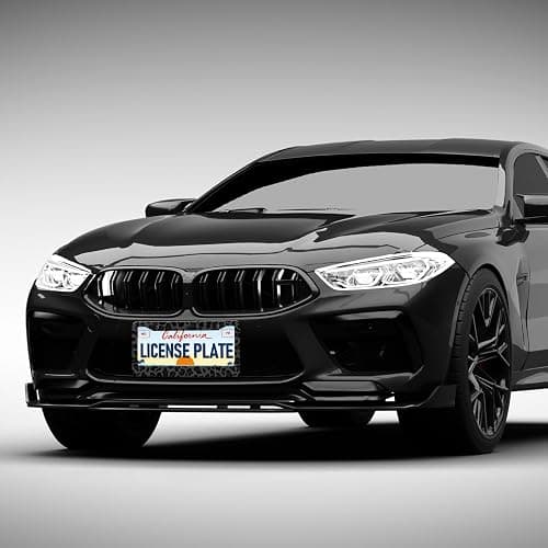 Black Leopard Print License Plate Frames - 2 Pack Animal Cheetah Print License Plate Holder Covers, Aluminum Metal Rust-Proof Waterproof Car Tag Frame with Screws Fasteners Caps thumbnail 5