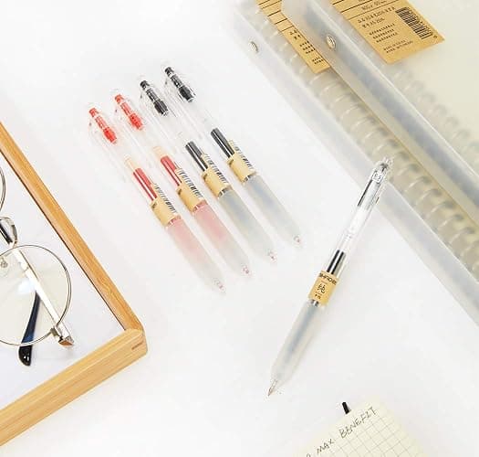 czxwyst X97 Retractable Gel Ink Pens 0.5mm Fine Point (Black Color 12-Pack) thumbnail 2