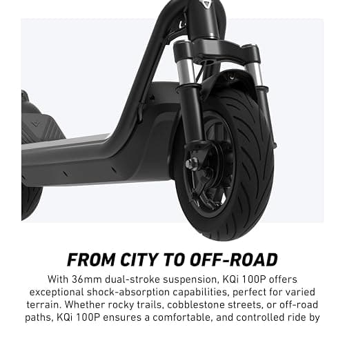 💕NIU 100P/100F/300P/300X Electric Scooter Adult - E Scooter with Suspension, 600-1000W Peak Power, 18-37.3 Miles Max Range, Top Speed 17.4-23.6MPH, Commuting E-Scooter thumbnail 2