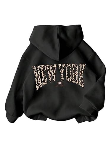 WDIRARA Girl's Cherry Graphic Hoodie Long Sleeve Hooded Sweatshirt Cute Pullovers Tops - Image 1