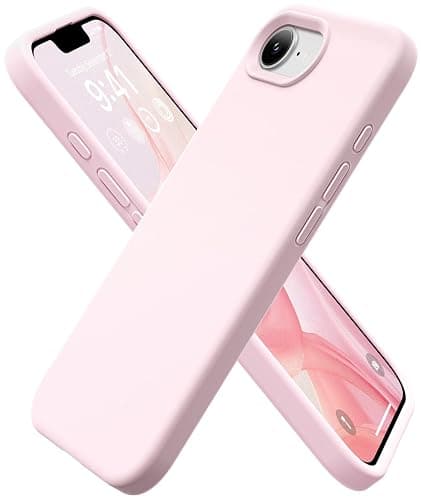 GolbinBox Magnetic for iPhone 17e Case & iPhone 16e Case, Compatible with MagSafe, [Soft Anti-Scratch Microfiber Lining], Slim Liquid Silicone Shockproof Protective Phone Case 6.1 inch, Chalk Pink - Image 1