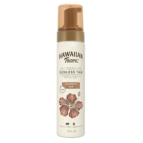 Hawaiian Tropic Sunless Tan 1 Hr. Express Self-Tanning Foam, 7oz | Express Tan, 1 Hour Self Tanner, Sunless Tanner, Sunless Tanning Foam, 7oz - Image 1