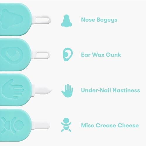 Frida Baby 3-in-1 Nose, Nail + Ear Picker | Baby Ear Cleaner + Baby Nose Cleaner and Nail Tool for Babies + Toddlers, Safely Clean Baby's Bogies, Ear Wax & More thumbnail 4