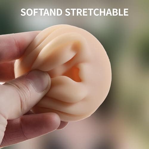 Piercing Kit Silicone Model Body Part Displays Set, 8pcs Soft Body Piercing Practice Model Kit with Display Holder,Soft Fake Tongue Mouth Nose Eye Navel Ear 5D Model Training Tool Kit for Piericng thumbnail 6