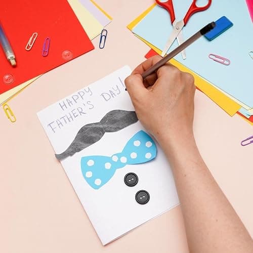 Raylu Paper – Papier Cartonné 50 x 65 cm Coloré, 25 Feuilles Cartonnées, Papier Epais de Couleur, pour l’Ecole, le Bureau, le Scrapbooking, les Activités Manuelles, 180g/m² (Gris Clair) thumbnail 4