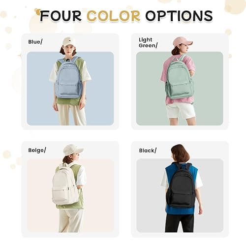 WEPLAN School Backpack for Women High School Bag for Teenagers Girls Boys Schoolbag College Backpack Laptop Casual Daypacks thumbnail 8