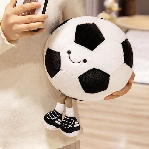 XIYUAN 13.7inch Football Plush Toys Soft Stuffed Sports Plush Balls Cute Fun American Soccer Doll Toys with feet Creative Football Spherical Decor Throw Pillow for Christmas Kids Gift (Football) thumbnail 3