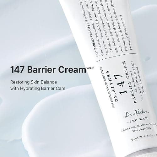 Dr.Althea 147 Barrier Cream | Daily Skin Barrier Care | Deep Hydrating with Hyaluronic Acid & Ceramides | Korean Vegan Skincare for All Skin Types | 1.69 Fl Oz (Ver.2 - Pack of 1) thumbnail 2