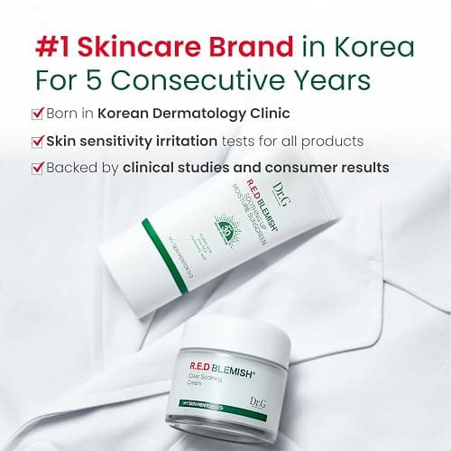 Dr. G R.E.D. Blemish Clear Soothing Cream - Calming Korean Moisturizer for Redness - Soothes Acne & Irritation - With Centella Asiatica - Long-Lasting Hydration - 2.36 fl oz thumbnail 7