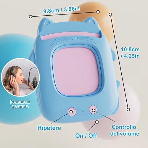 Carte Flash Parlanti, Electight Gioco Educativo per Bambini 3-7 Anni, Macchina di Carte con 224 Parole, Apprendimento Lingua, Gioco per Autismo, Regalo di Compleanno, Blu thumbnail 2