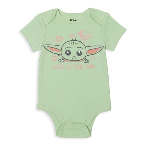 STAR WARS The Mandalorian The Child 5 Pack Short Sleeve Baby Bodysuits Newborn to Infant thumbnail 5