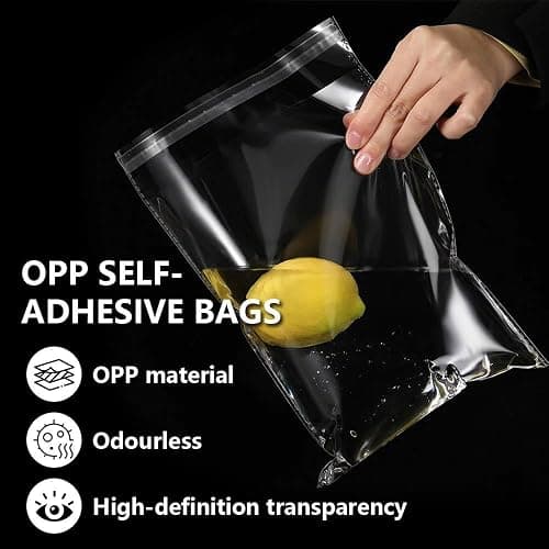 Henyall 300PCS Clear Cellophane Bags (3.5x5.9 Inch) - Self-Adhesive Sealable Plastic Bags,Small Cellophane Bags for Cookies, Candies, Jewelry, Soap, Chocolates & Gift Cards thumbnail 6