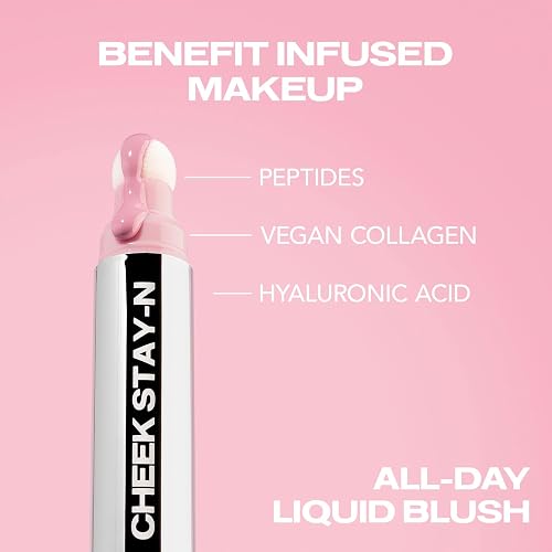 Sacheu Cheek STAY-N Liquid Blush for Cheeks — High Pigment, Buildable, Lightweight Cream Blush for Dewy & Radiant Flushed Cheeks — Long-lasting & Cruelty Free (I'm Cute) thumbnail 4