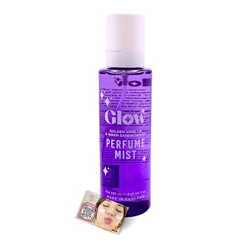 Glow Perfume Mist Spray 250ml - Long-Lasting Body & Hair Fragrance, Premium Scented Body Mist Sprays for Women, Made in the UK - Includes ShopZee Skincare eBook (Golden Vanilla & Warm Sandalwood) - Image 1