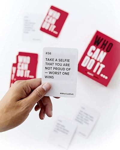 DSS Games Who Can Do It [A Party Game | Compete with Your Friends to Win These Challenges | Adult Game | Great for White Elephant, Friendsgiving, Stocking Stuffers, Holiday Parties] thumbnail 7