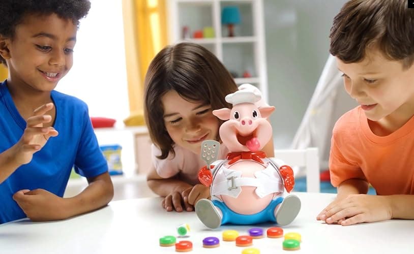 Goliath Pop The Pig - Bigger & Better - Belly-Busting Fun as You Feed Him Burgers and Watch His Belly Grow, Multi Color thumbnail 6