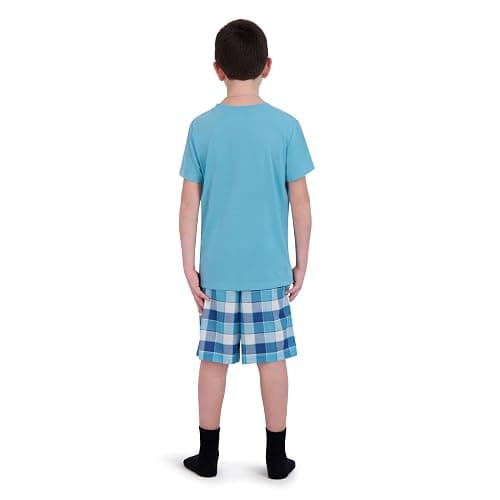 US Angels Pajamas Set for Boys, 4-Piece Set, Short Sleeve Shirt with Pajama Shorts thumbnail 5