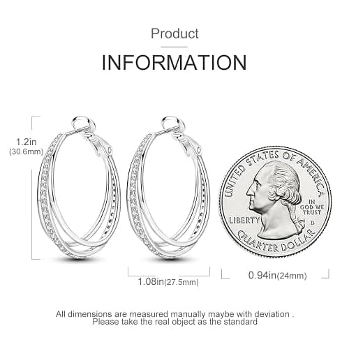 Parmuz Creolen aus 925er-Sterlingsilber für Damen Schmetterling groß, klein, Huggie, verschiedene hypoallergene, modische, trendige Ohrringe, Schmuck für Geburtstagsfeier thumbnail 4