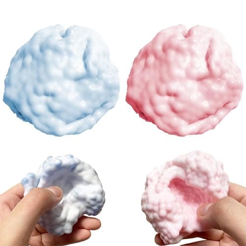 Stress Balls for Kids, 2PCS Shapeable Grape Stress Ball, 2.4 Inch Soft Squish Balls, Relief Squeeze Toys for Party Favors Gifts, Style 1 thumbnail 3