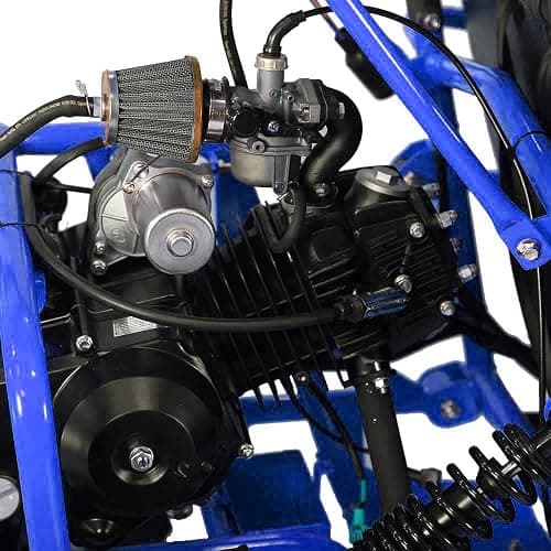 HHH Gokart GK110 Upgraded 125cc Go Kart Gas Fully Automtatic with Reverse Youth Kids 2 Seater 125cc Kart (Black Color) thumbnail 8