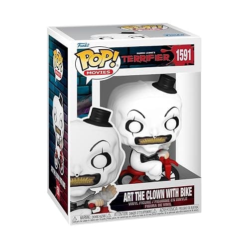 Funko POP! Movies: Terrifier - Art the Clown with Bike - Collectable Vinyl Figure - Gift Idea - Official Merchandise - for Kids & Adults - Horror Fans - Model Figure for Collectors and Display - Image 1