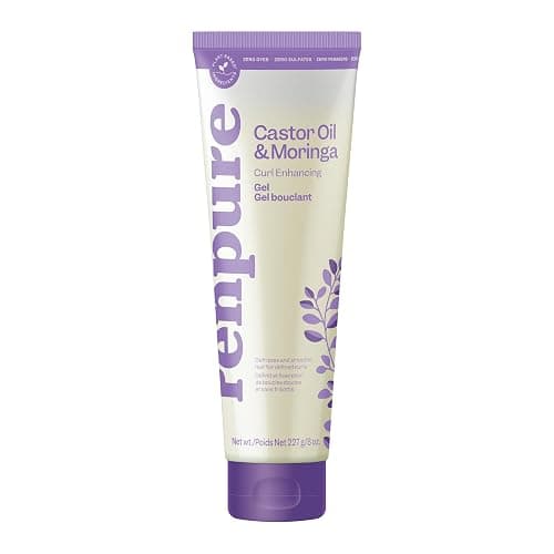 Renpure Castor Oil & Moringa Curl Gel - Curl Enhancing Gel - For Smooth, Defined & Frizz-Free Curls -With Castor Oil & Moringa Seed Oil - For Wavy to Curly Hair - 8 Fl Oz - Image 1