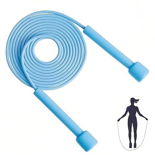 Senshuomy Adjustable Skipping Rope for Adult and Kids,Jump Rope,With Adjustable Length,Lightweight and Portable,Featuring a Comfortable Handle for Speed Jumping (6 Colour) - Image 1