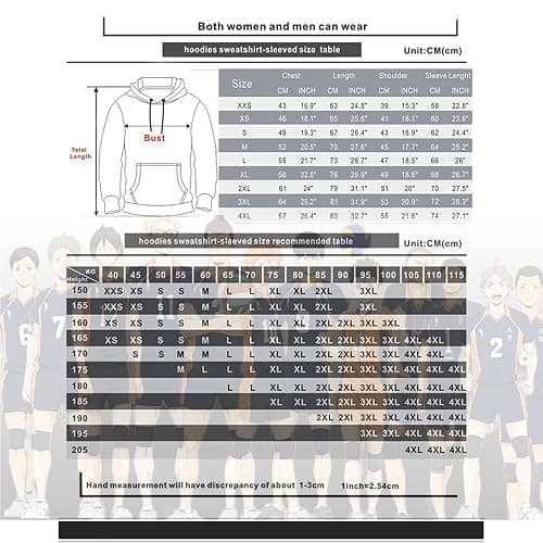 NUFR Unisex Hoodie Volleyball Club Letters Printed Hooded Swetshirt Anime Jacket for Men and Women thumbnail 6