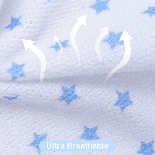 Viviland Baby Washcloths, Super Soft Baby Towels Care for Baby's Sensitive Skin, 24 Pack Kids Body Wash Face Cloth for Baby Boy, Bath Towel for Newborn and Infants, Dark Blue-Whale Pattern 9 x 9 inch thumbnail 7