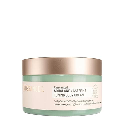 Biossance Squalane + Caffeine Toning Body Cream – Moisturizer for Firmness & Texture – Vegan and Fragrance-Free Skin Care – Nourishes, Tones & Supports Moisture Barrier for All Skin Types - Image 1