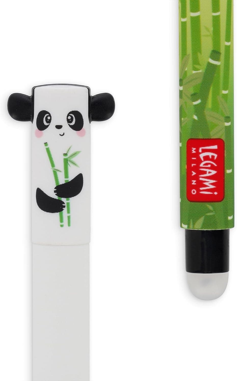 LEGAMI - Set of 12 Erasable Gel Pens with Thermosensitive Erase Ink, Range of ink colours & barrel designs, 0.7mm Tip, Animal Designs thumbnail 3