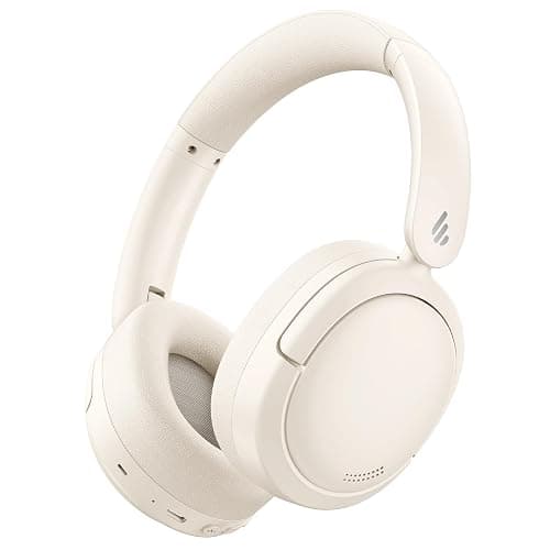 Edifier V80 Hybrid Active Noise Cancelling Headphones, True Wireless Over Ear Bluetooth Headset with 45H Playtime Hi-Res Audio Fast Charging Multipoint Connection for Travel Home Office - Ivory - Image 1