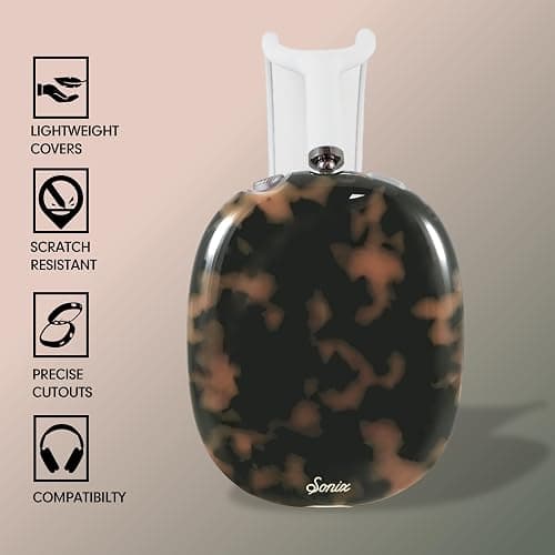 Sonix Protective Case Cover for AirPods Max Headphones | Brown Tort thumbnail 3