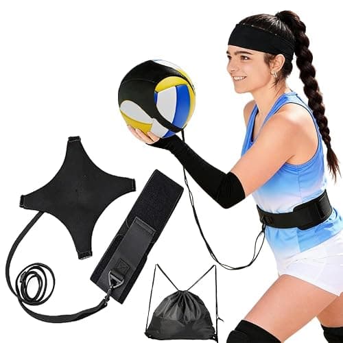 RYNEX Volleyball Solo Training Set with Adjustable Rebound System – Serve, Set & Spike Practice Equipment for Youth, Teens & Adults - Image 1