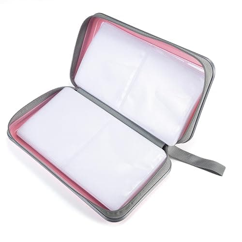 LIOVODE DVD Case, 96 Capacity CD Case Portable CD Holder Storage Hard Plastic DVD Wallet Holder Organizer for Car thumbnail 4
