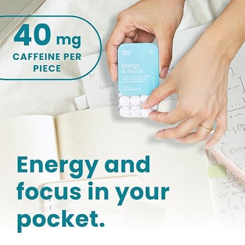 NeuroGum Energy & Focus Mints (72 Count-6 Pack, Peppermint) | 40mg Natural Caffeine + L-Theanine + Vitamin B12 & B6 | Sugar Free Nootropic Cognitive Brain Performance Supplement thumbnail 4