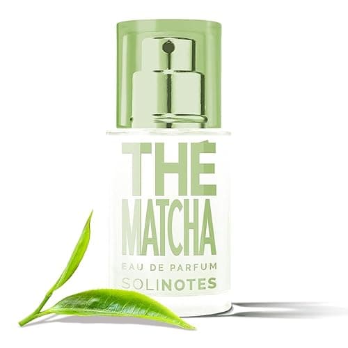 Solinotes Matcha Tea Perfume for Women, 0.5 Fl Oz/ 15 ML Eau De Parfum, Delicate Floral and Soothing Scent with Premium Ingredients - Clean Perfume, Cruelty Free, Vegan, Made in France - Matcha Tea