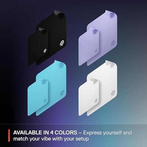 SteelSeries QcK Medium Gaming Mousepad — Black — Non-Slip Silicone Rubber Base — Peak Tracking and Stability — Optimized for Gaming Sensors — 320 mm x 270 mm — FPS, MOBAs, RTS, MMO thumbnail 6