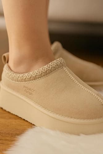 Project Cloud 100% Genuine Leather Platform Slippers for Women – Soft Memory Foam Womens Slippers & Supportive Clogs for Women 2025 – Cozy, Stylish Everyday Footwear (Sayre) thumbnail 2
