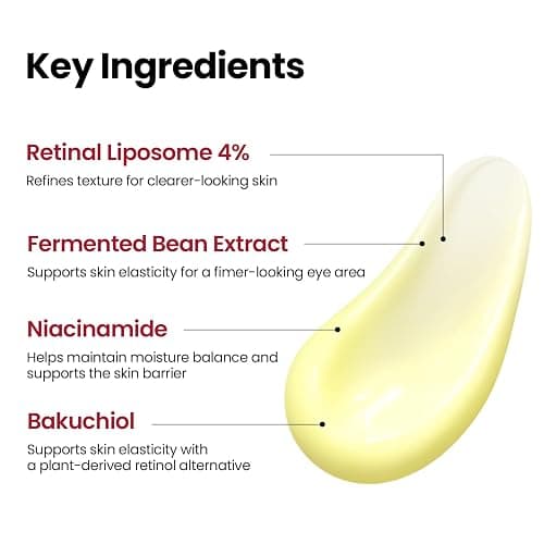 K-SECRET SEOUL 1988 Retinal Eye Cream – Formulated with Advanced Retinal Liposome 4% and Fermented Bean for Smoother, Refreshed-Looking Eyes | Korean Skincare, 30ml / 1.01 fl oz thumbnail 4