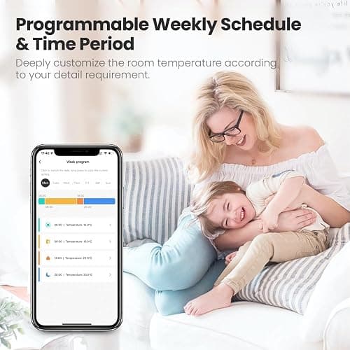 Smarte Heizkörperthermostat, Smart Heating Thermostat mit App-Funktion, Programmierbar, Sprachsteuerung,kompatibel mit Amazon Alexa/Home Assistant/ZigBee (1 Stück) thumbnail 2