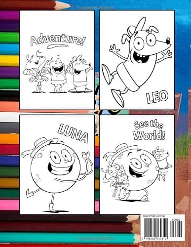 Let's Gò Lúna! Coloring Book: Interesting coloring book suitable for all ages, helping to reduce stress after studying, working tiring.– 30+ GIANT Great Pages with Premium Quality Images. thumbnail 2