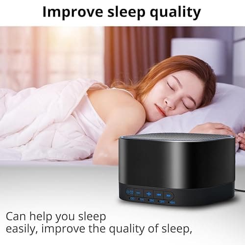 Magicteam Sound White Noise Machine with 20 Non Looping Natural Soothing Sounds and Memory Function 32 Levels of Volume Powered by AC or USB and Sleep Sound Timer Therapy for Baby Kids Adults thumbnail 9