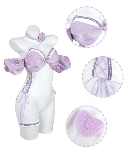 NSPSTT Bunny Girl Cosplay White Bunny Costume Woman Sexy Bunny Costume For Women - White - XX-Large thumbnail 4