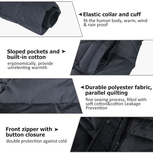 BINACL Women's Winter Warm Thicken Long Outwear Pockets Coat Parka Jacket XS-3XL thumbnail 3