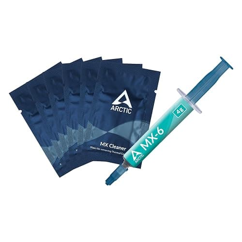 ARCTIC MX-6 (4 g, incl. 6 MX Cleaner) - Ultimate Performance Thermal Paste for CPU, Consoles, Graphics Cards, laptops, Very high Thermal Conductivity, Long Durability, Non-Conductive, Non-capacitive - Image 1