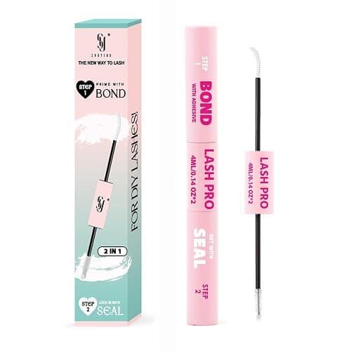 SY-SHUYING White Lash Bond and Seal for Eye lash Cluster, Long Lasting, Waterproof, 72H Super Hold Glue, 2-in-1 for Sensitive Eyes, Non Irritating, DIY Lash Cluster Kit 4ML+4ML - Image 1